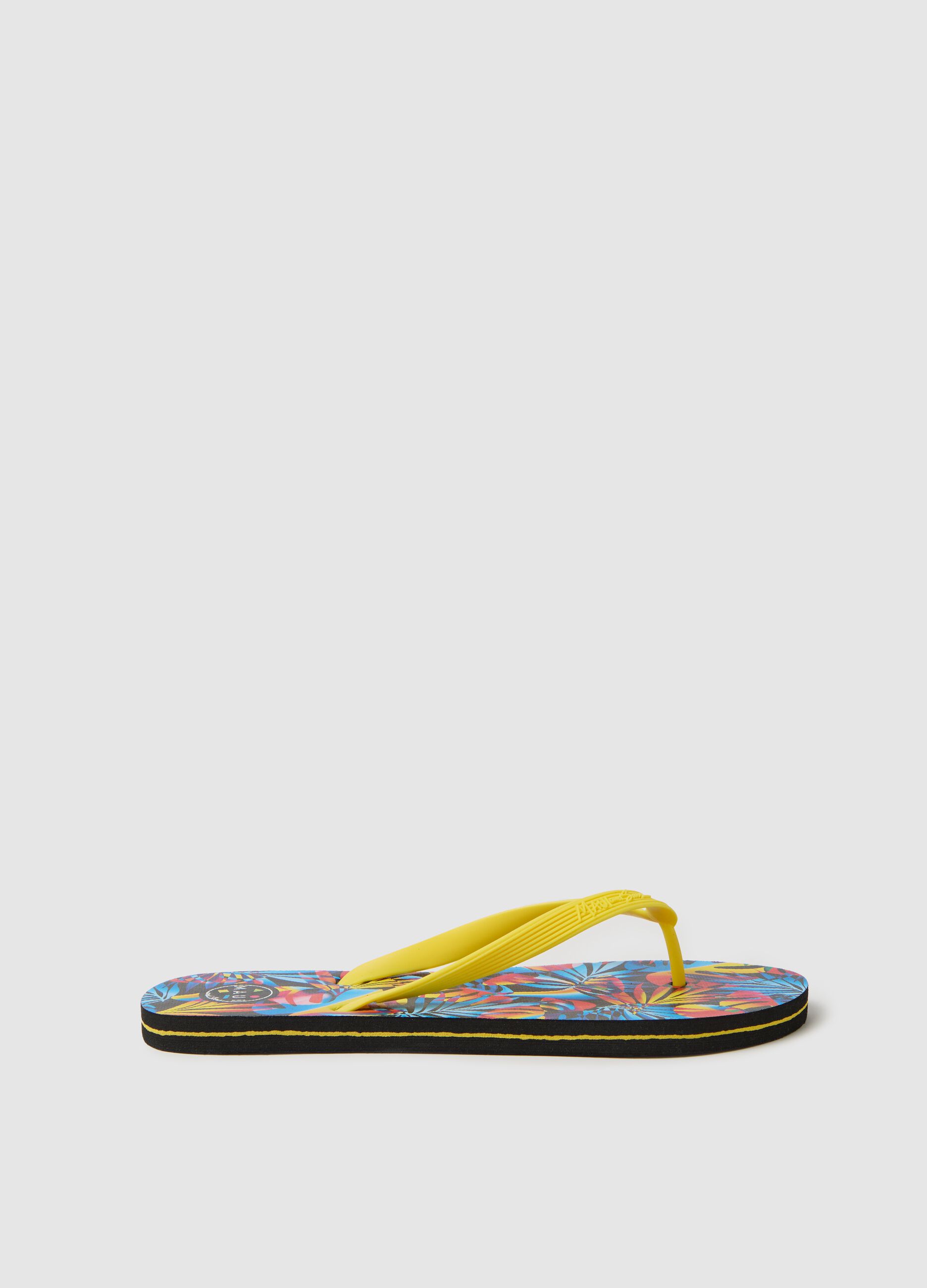 Maui and Sons multicoloured flip flops with tropical print