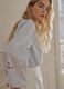 Light blue pure cotton shirt regular fit with embroidery_0