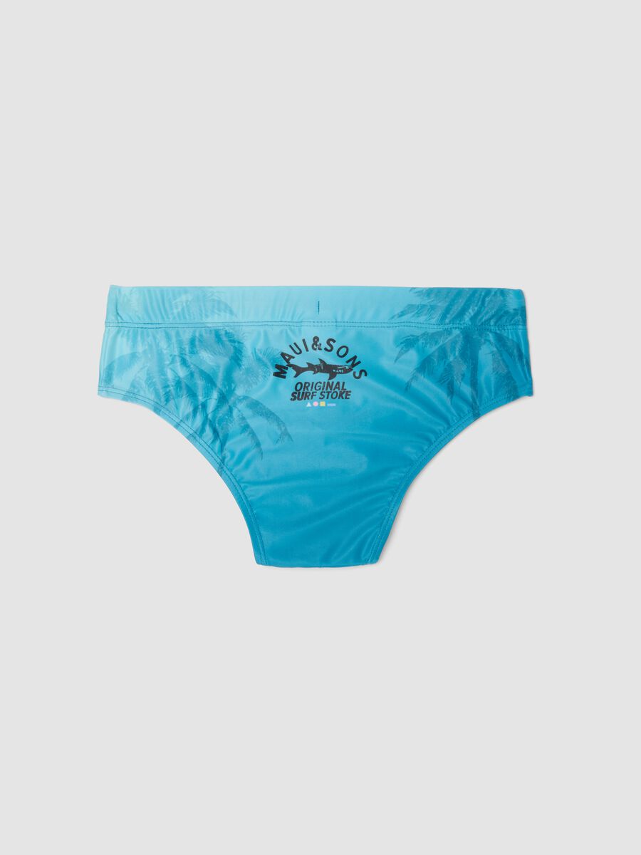 Blue stretch swim briefs_1
