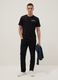 Black pure cotton regular fit t-shirt with Ducati print_1