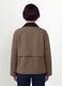 Brown pure cotton jacket with contrast collar, regular fit_3