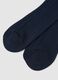 Long Socks in Pure Blue Cotton_2