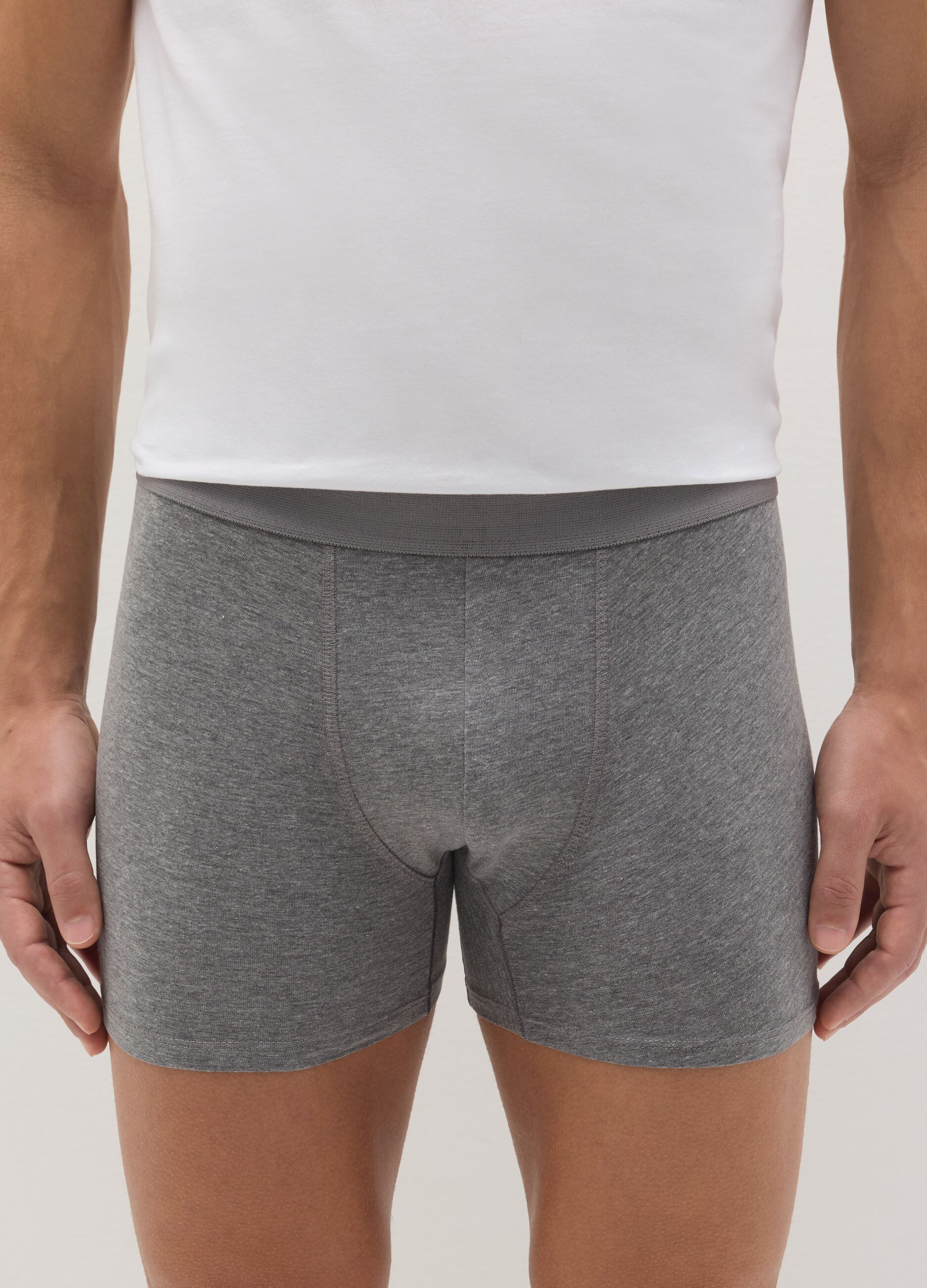 Tripack boxer midi con elastico esterno