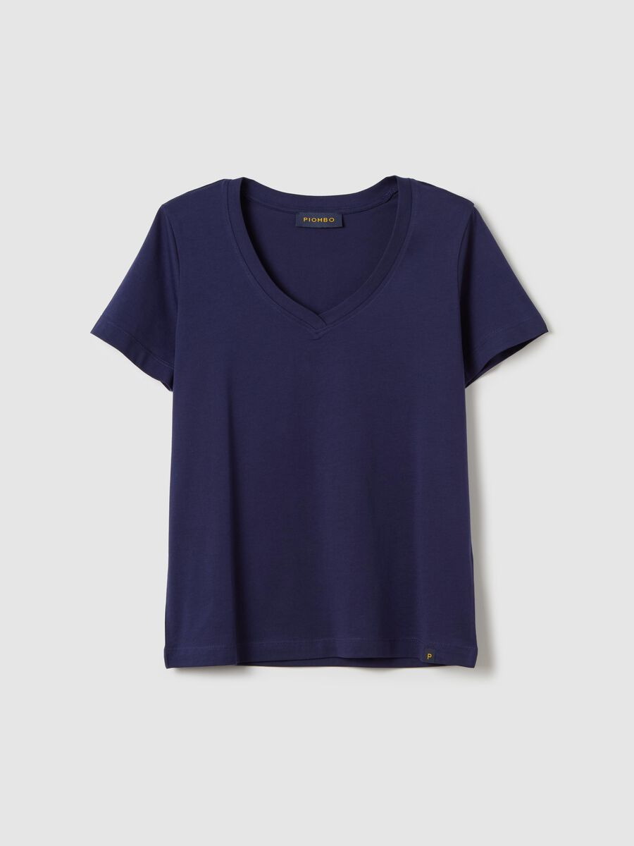 Cotton V-neck T-shirt_4