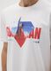 Men's pure cotton white T-shirt with Superman print_2