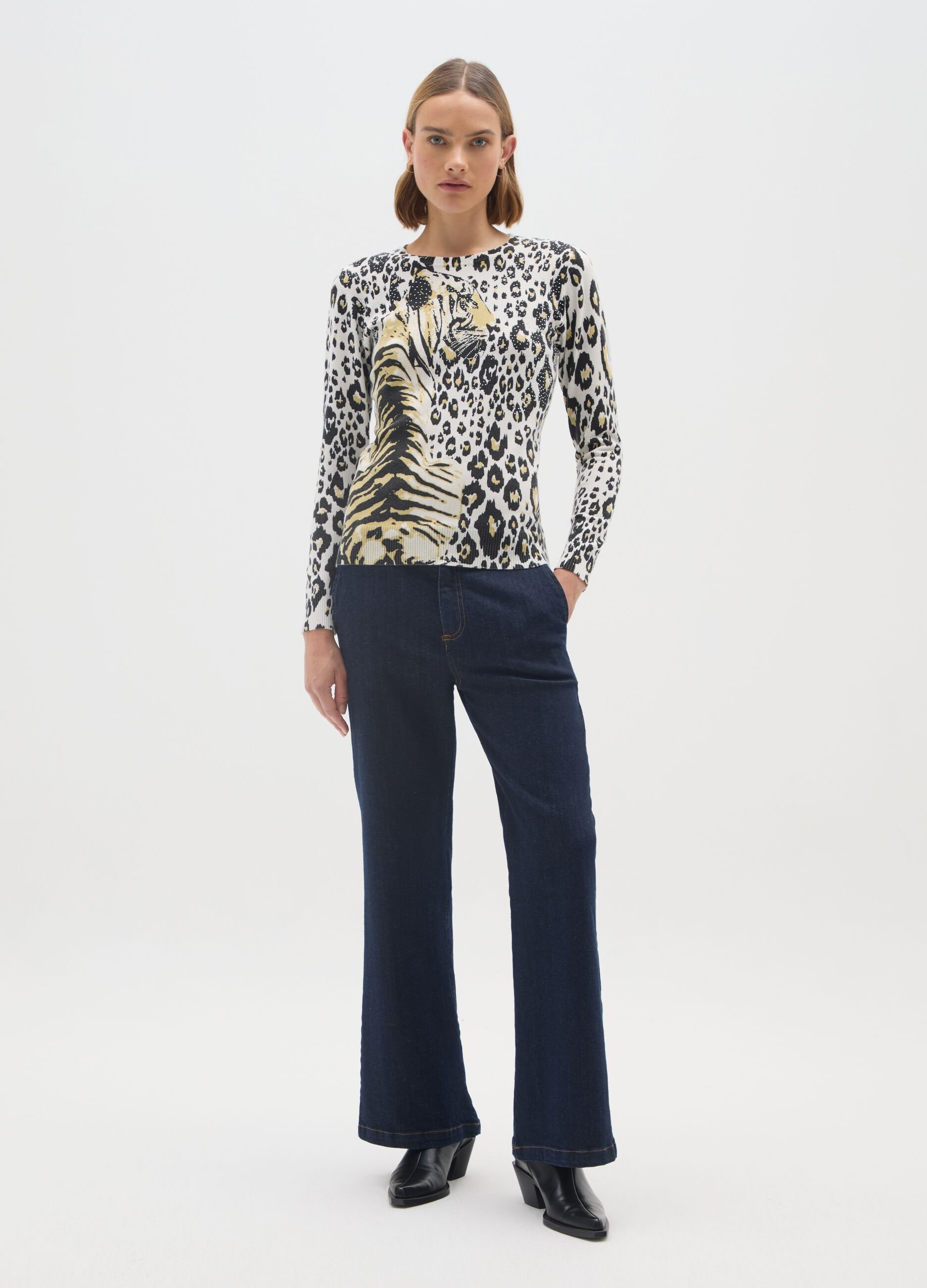 Multicolour Regular Fit Jumper