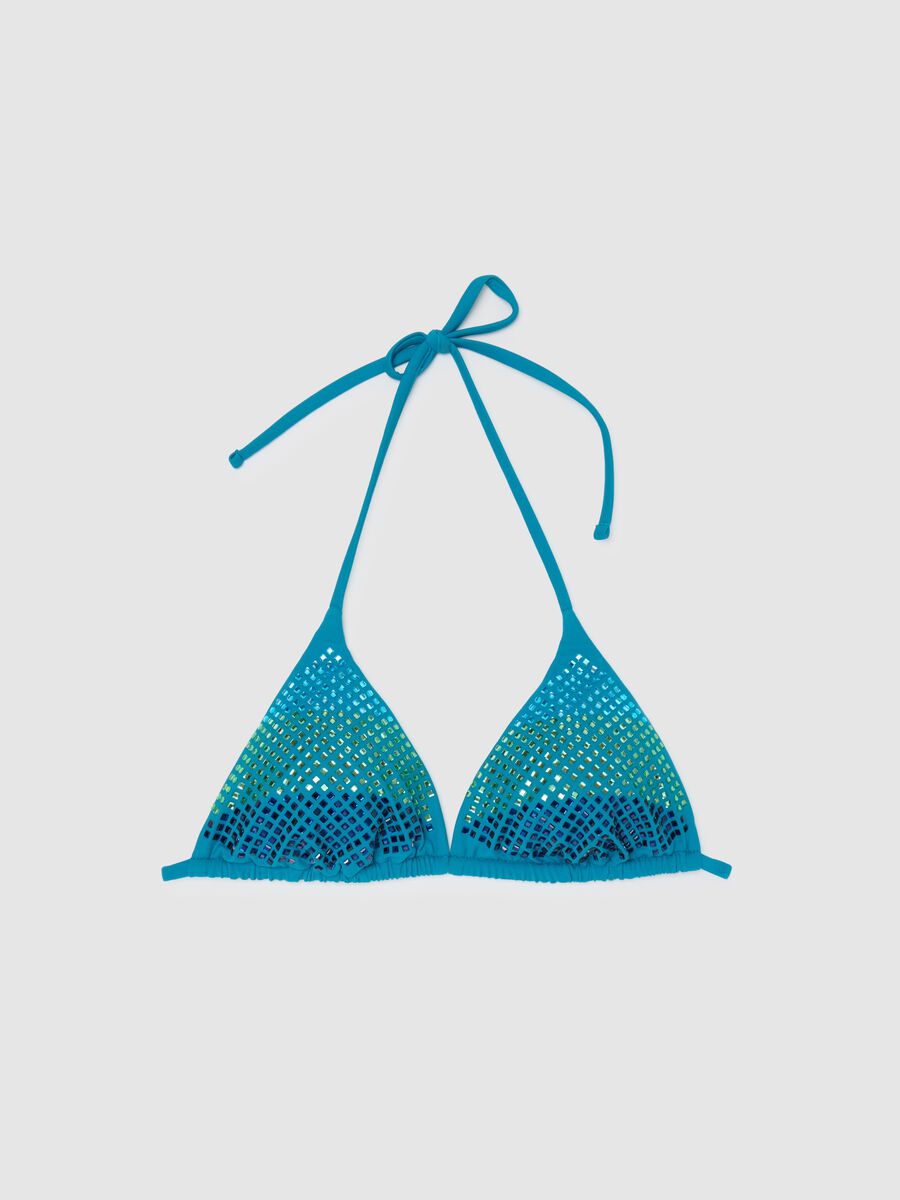 Women's Bikini in Blue Stretch Blend_4