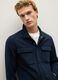 Blue Cotton-Blend Sweatshirt with Buttons_3