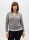 Grey Regular Fit V-Neck Sweater_1