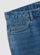 Blue denim jeans in pure cotton, regular fit_5
