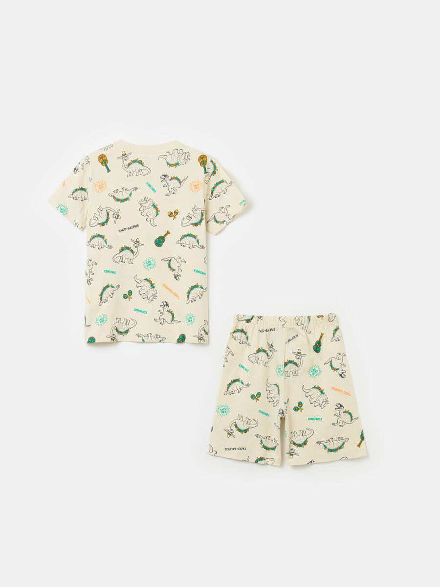 Organic cotton pyjamas with print_1