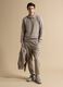 Grey stretch cotton-blend piqu&eacute; polo shirt, Easy Dry, regular fit_1