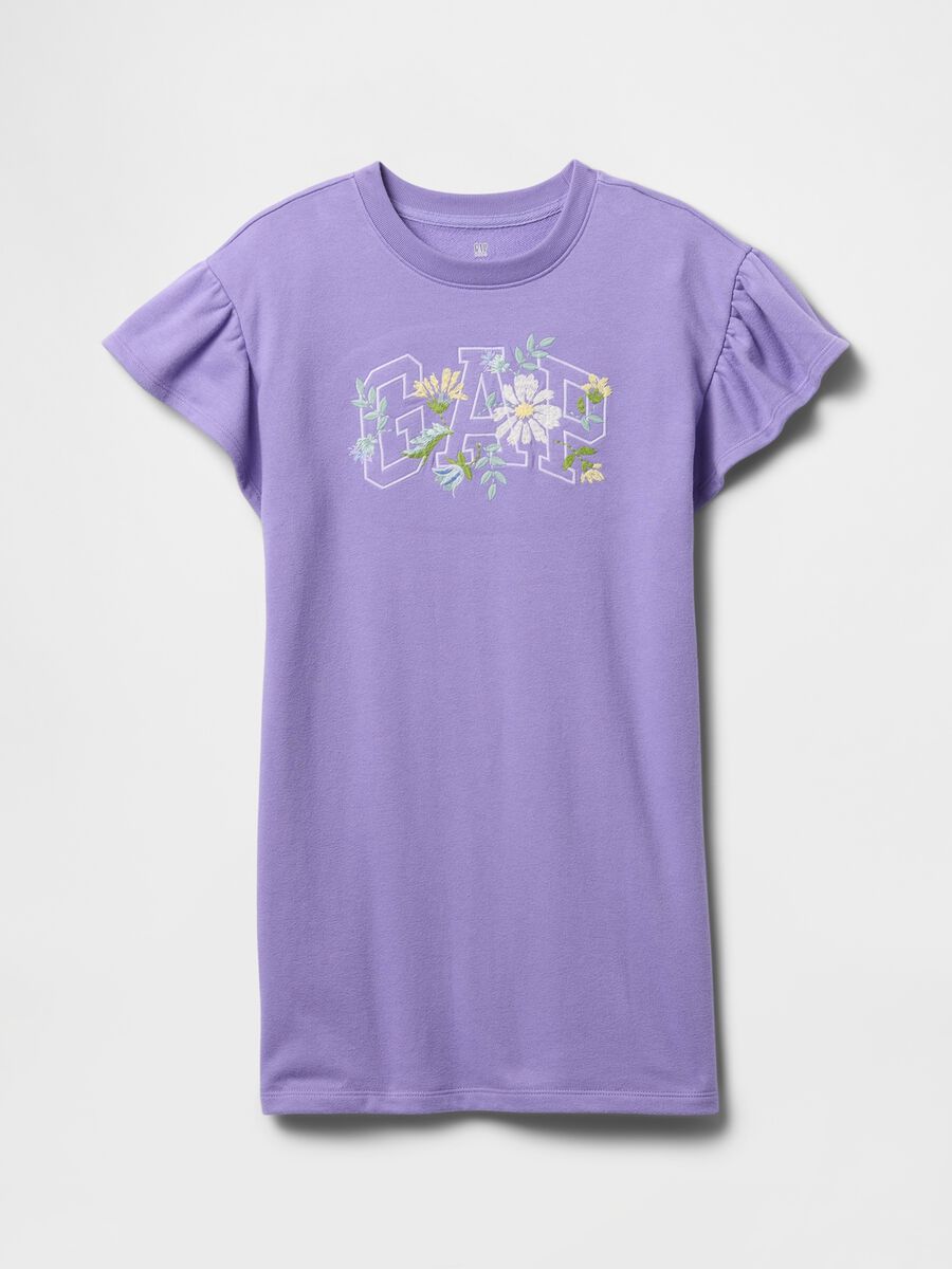 Purple Short Sleeve Dress GAP Kids_3