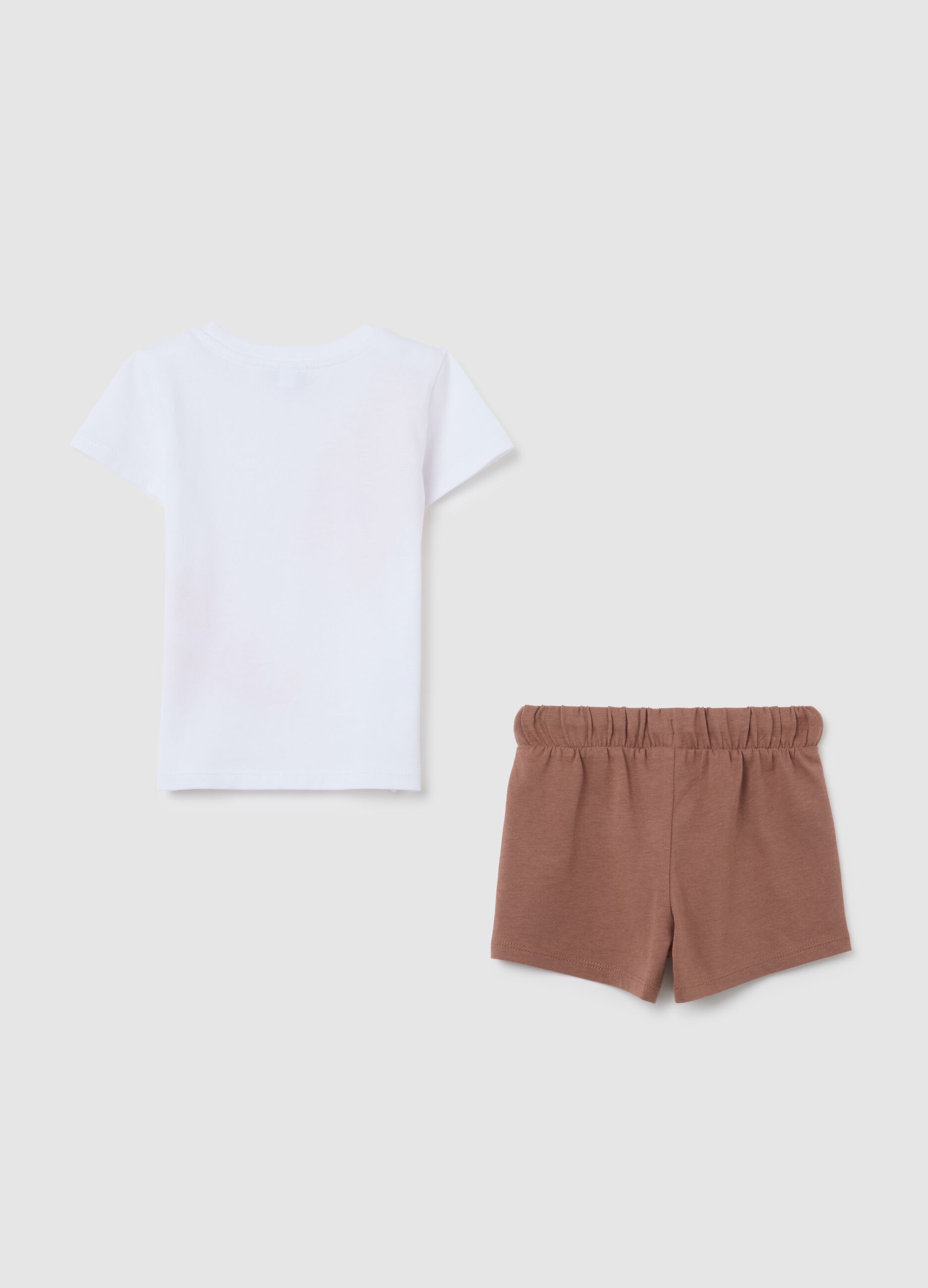 Set t-shirt da neonata in puro cotone multicolor regular fit