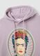 Purple Hoodie with Frida Kahlo Print_5