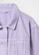 Purple cropped jacket for girls_4