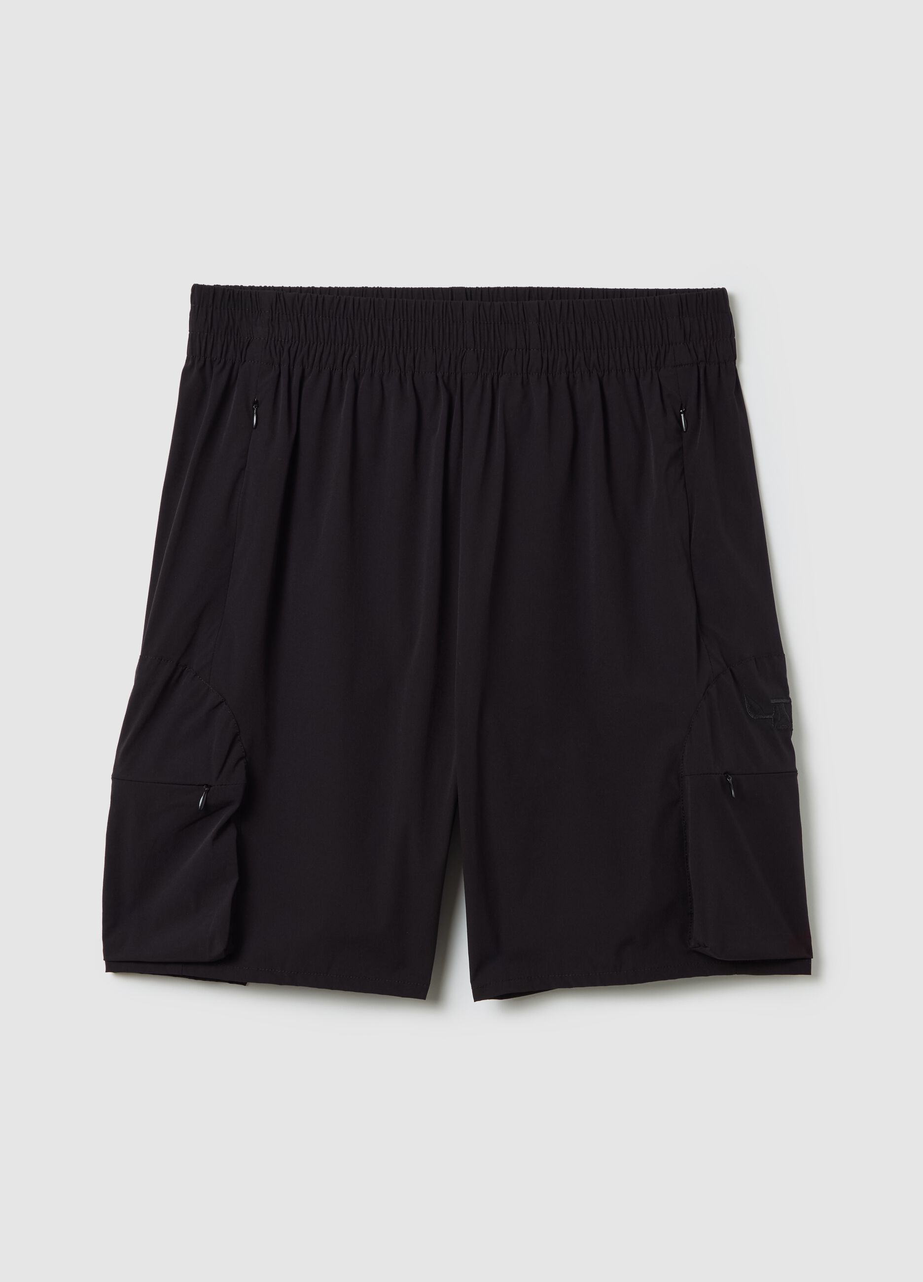 Technical Cargo Shorts Black