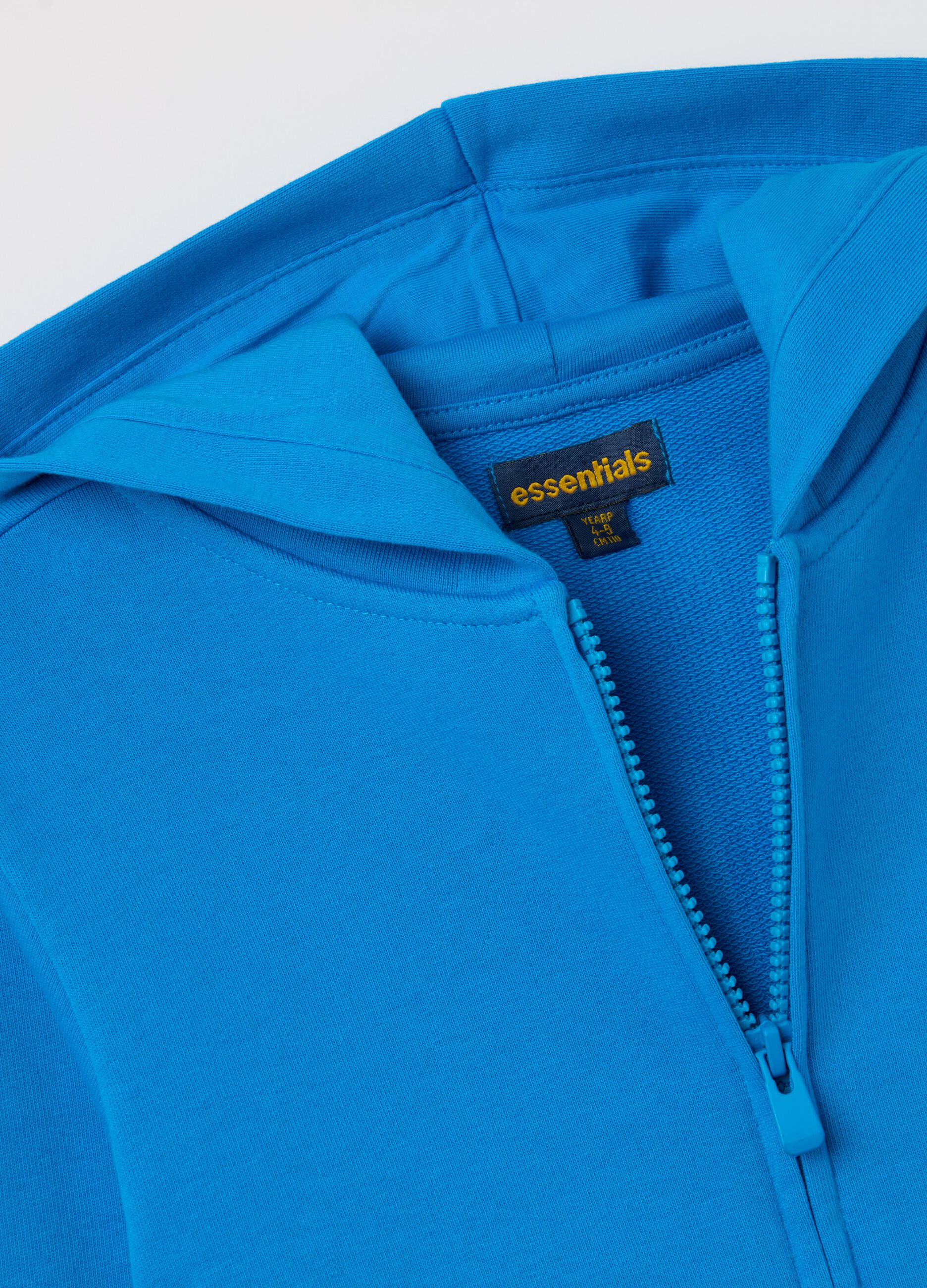 Full-zip in French Terry con cappuccio