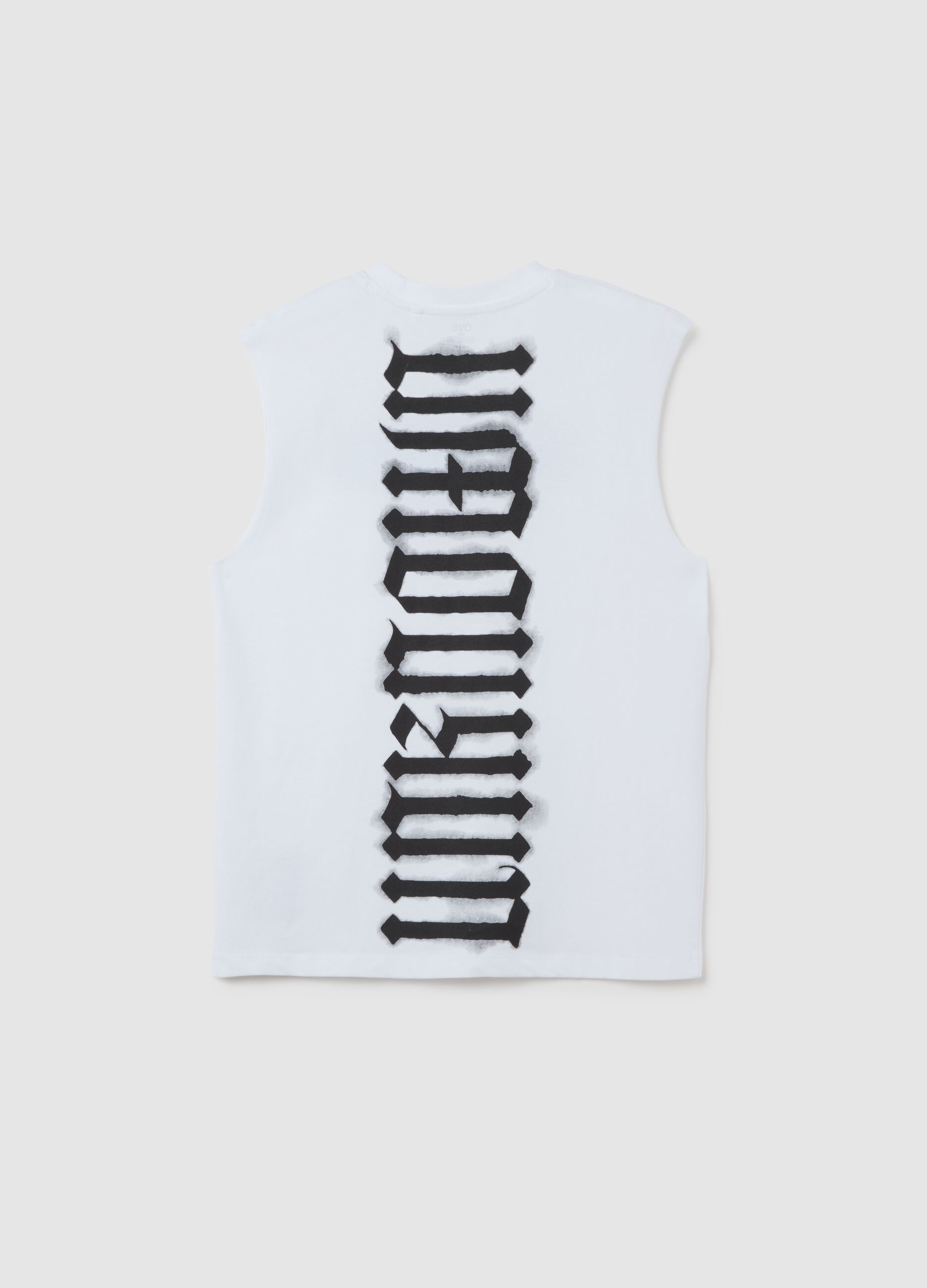 Pure cotton white regular fit children's T-shirt