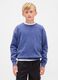 Blue cotton sweatshirt for children_0