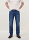 Blue stretch cotton comfort-fit jeans_1