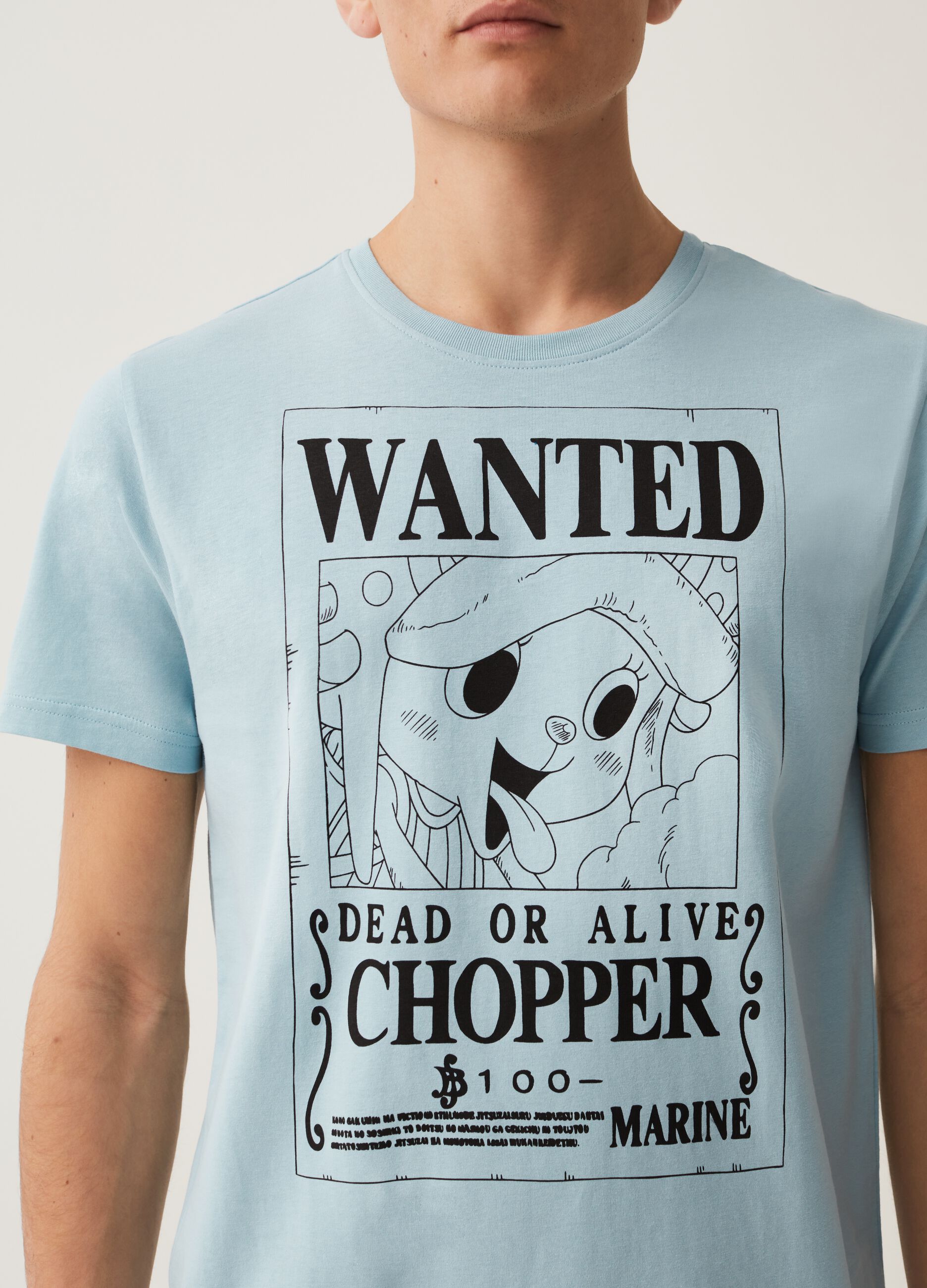 T-shirt with One Piece TonyTony Chopper print