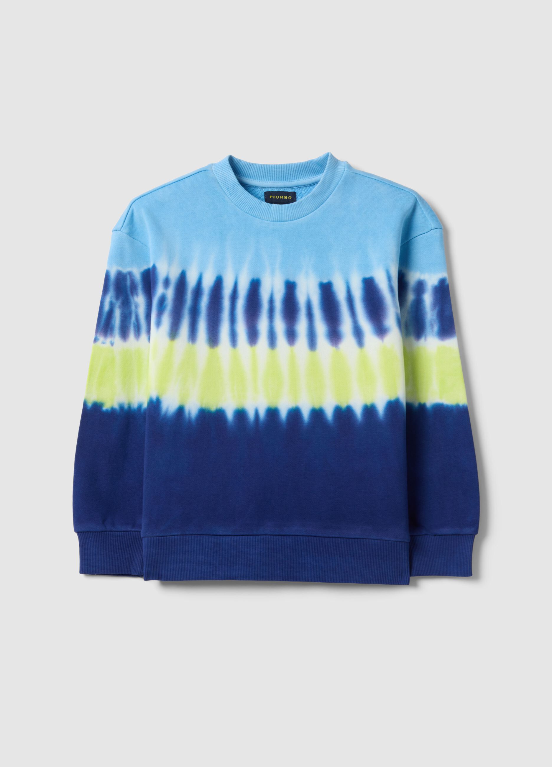 Kids' Regular Fit Multicolour Tie-Dye Pure Cotton Sweatshirt
