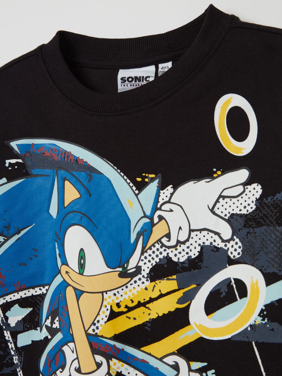 T-shirt with long sleeves and Sonic print_2
