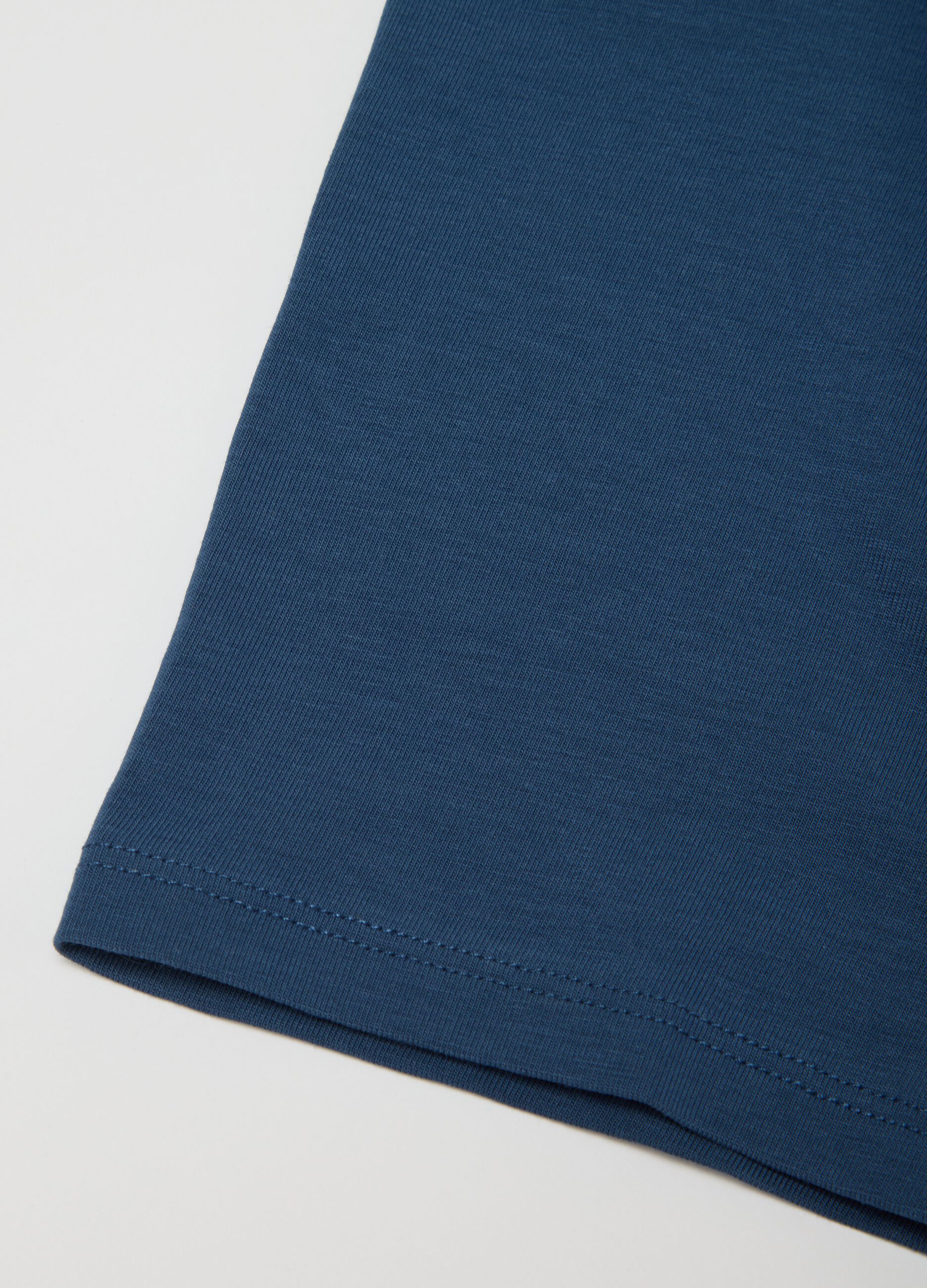Boys' blue cotton blend regular fit boxers