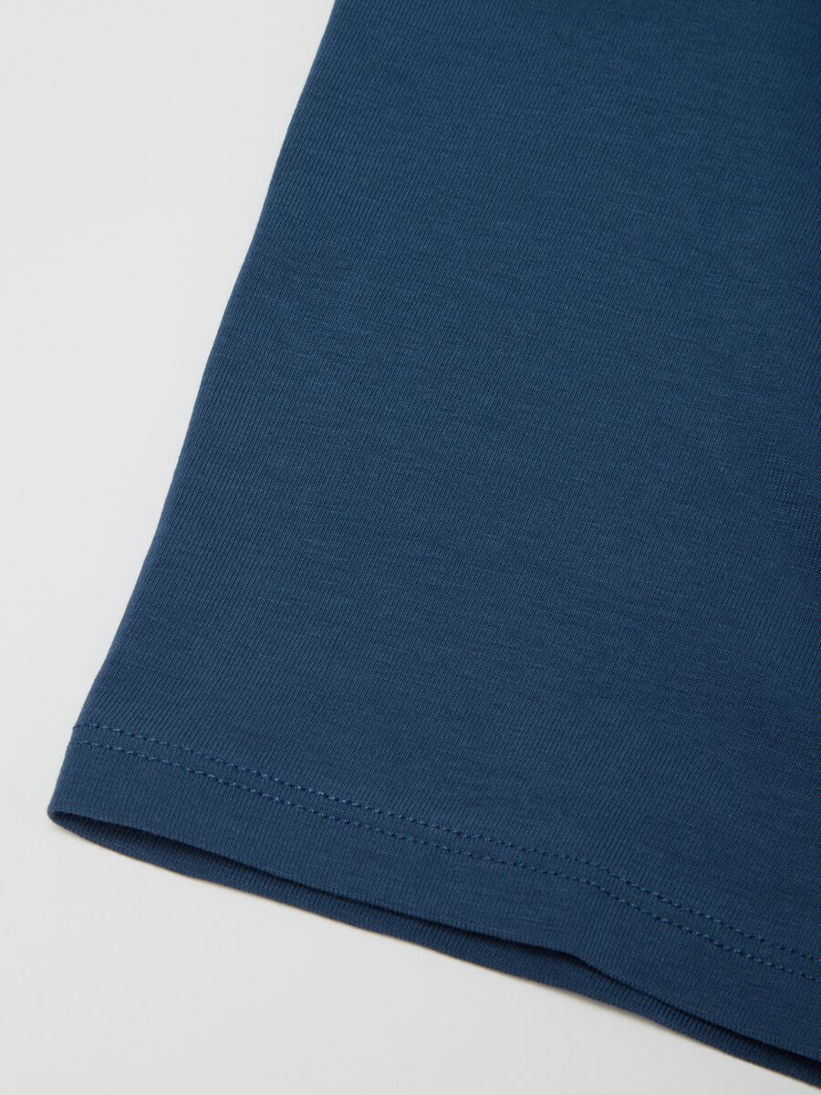 Boys' blue cotton blend regular fit boxers_3