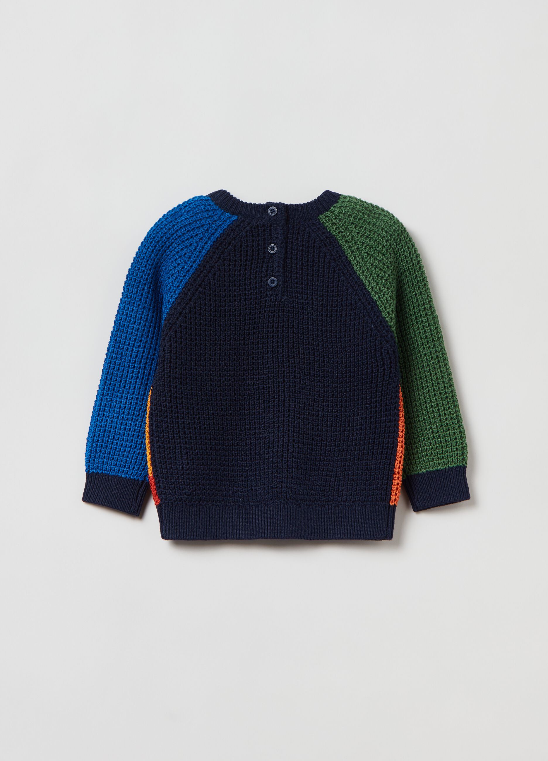 Pullover girocollo color block_1