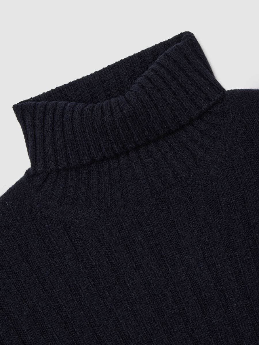 Regular fit blue turtleneck_5