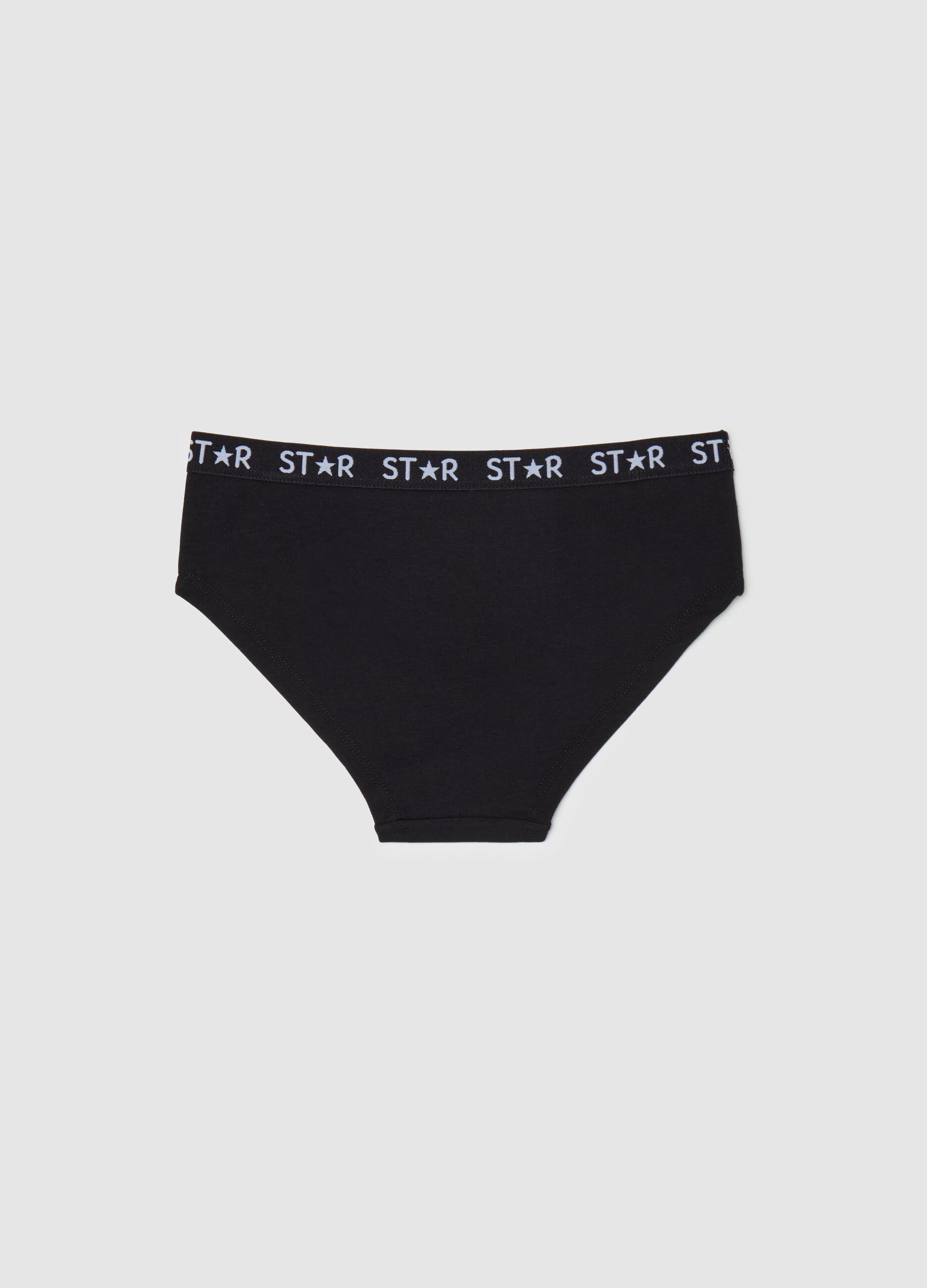 Stretch cotton knicker shorts
