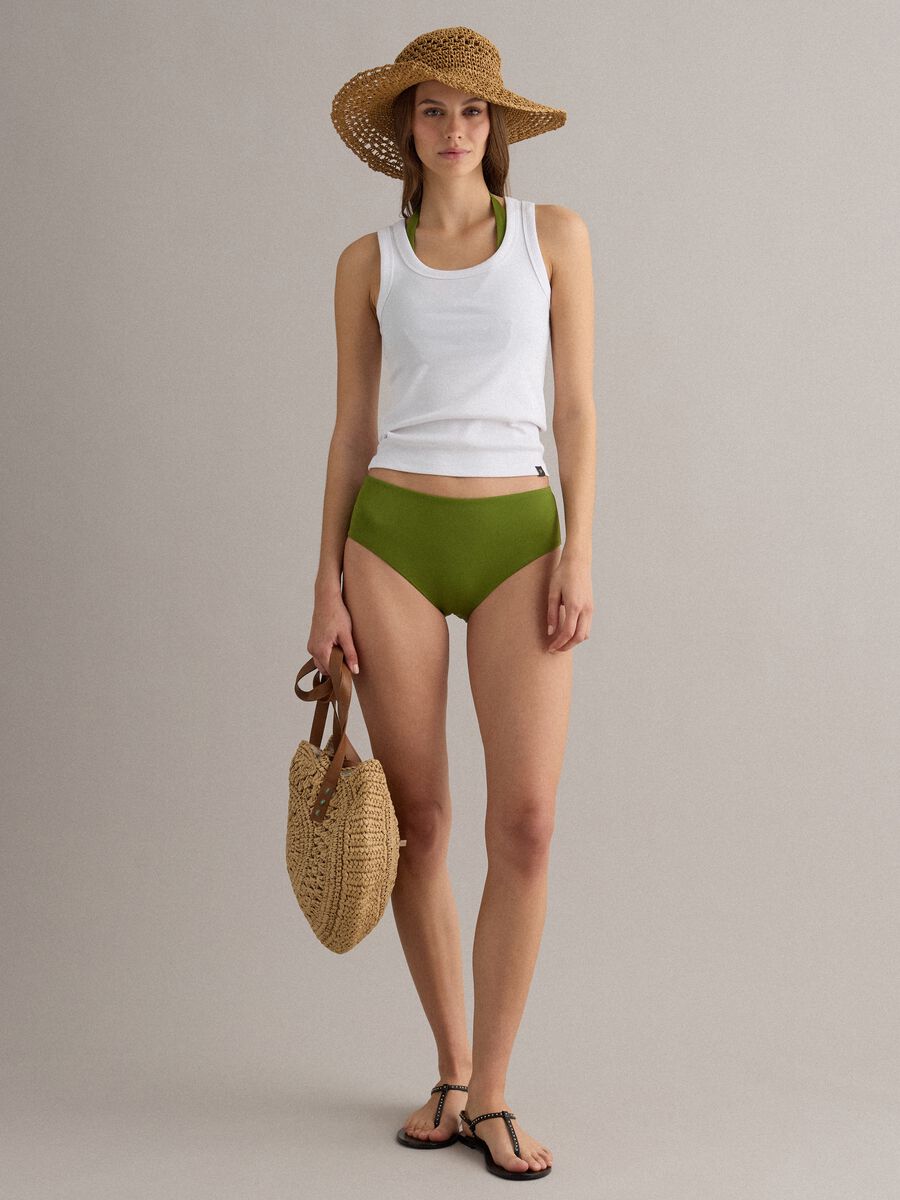 Beige paper-fibre beach bag_1