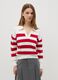 Top with red and white stripes and polo neck_1