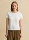 White pure linen short-sleeve T-shirt, regular fit_2