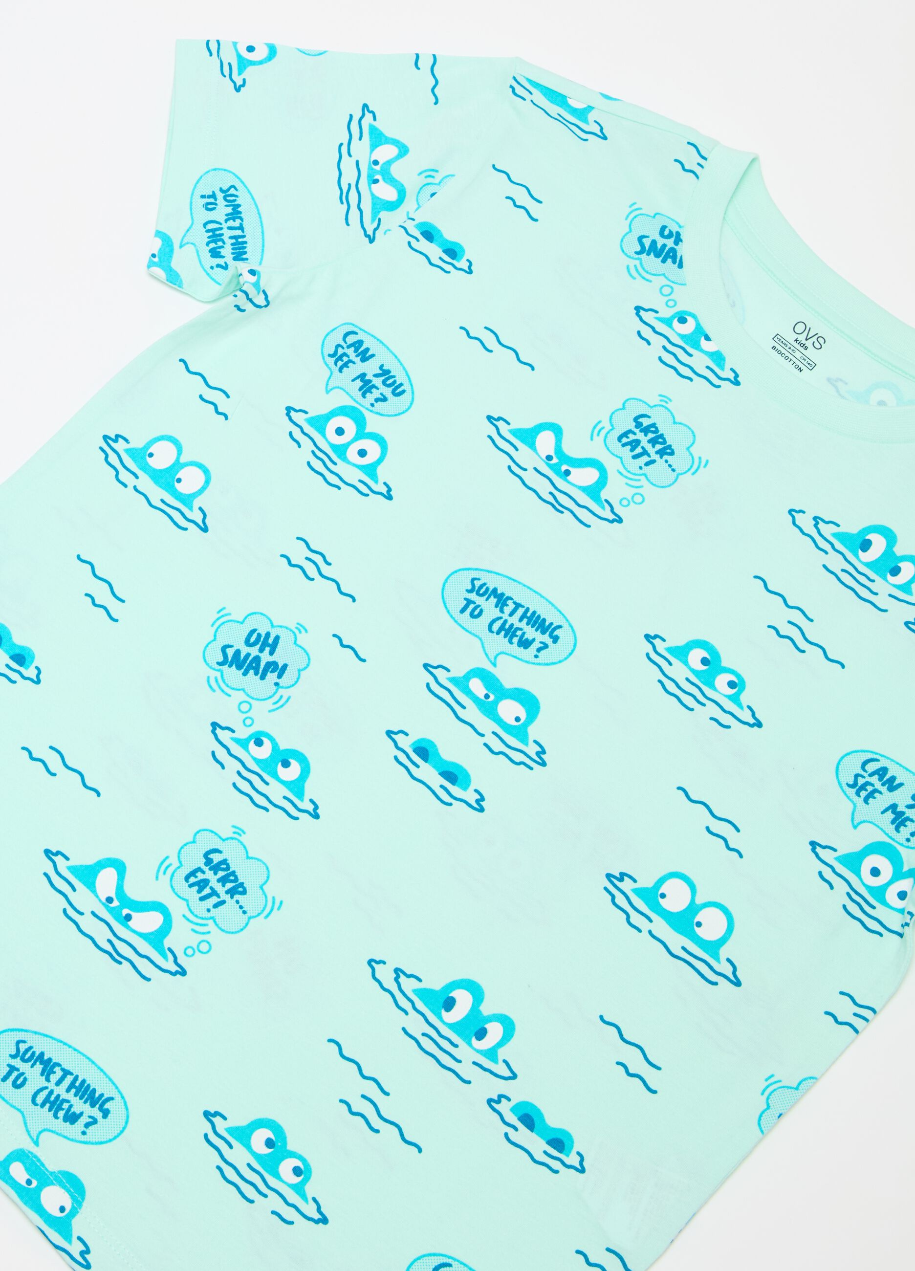 Organic cotton pyjamas with print