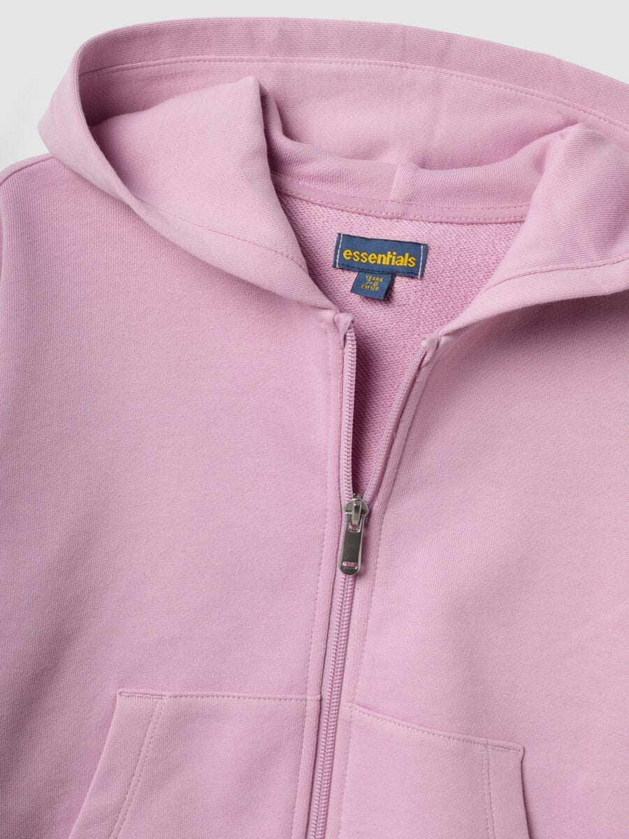 Pink pure cotton hooded sweatshirt_2