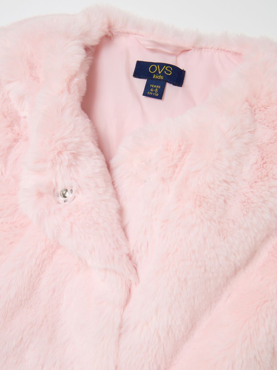 Slim Fit Pink Girls' Gilet_3