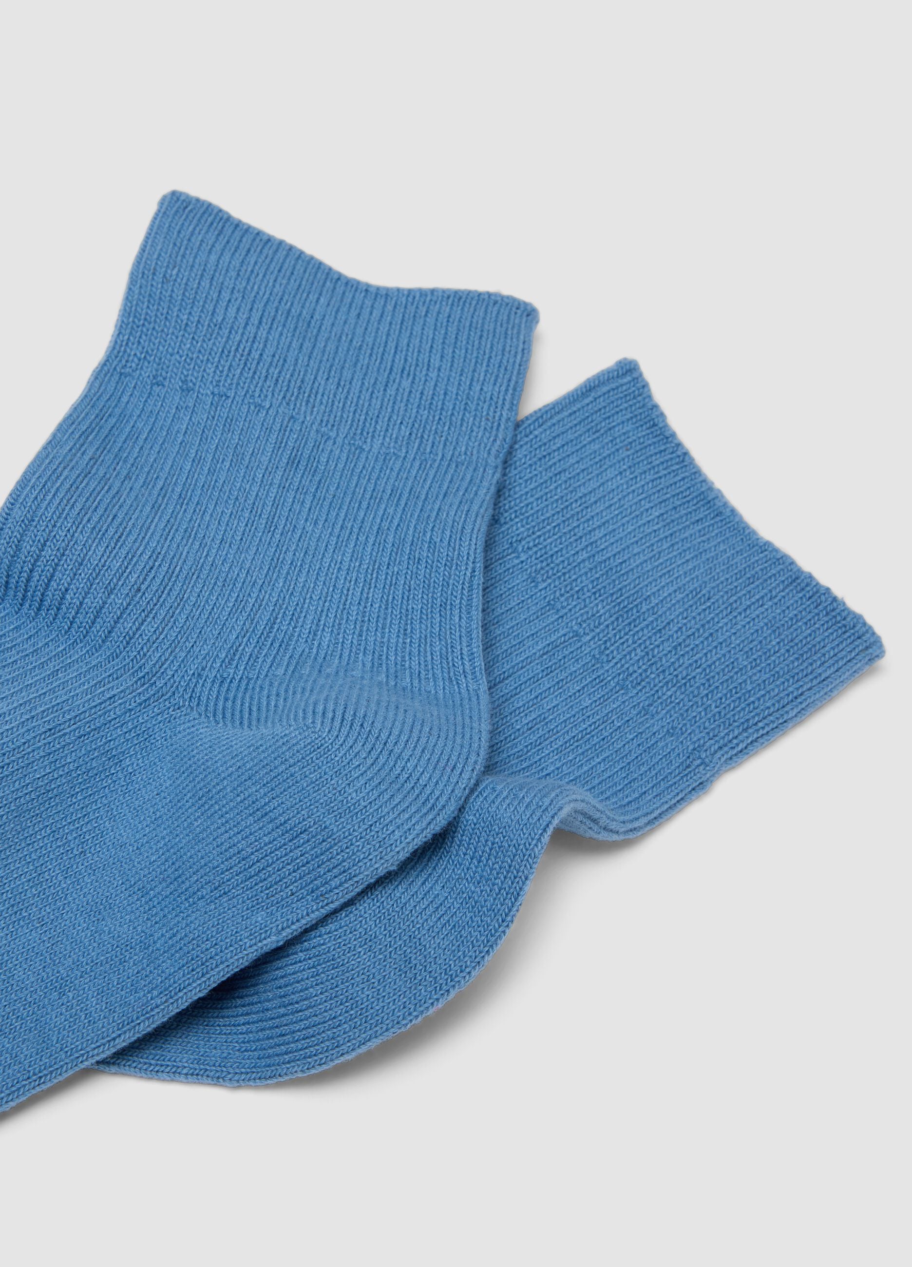 Light blue stretch cotton socks