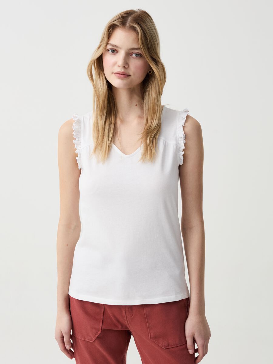 Tank top with frills_0