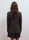 Blazer marrone in viscosa elasticizzata regular fit a microquadri_3