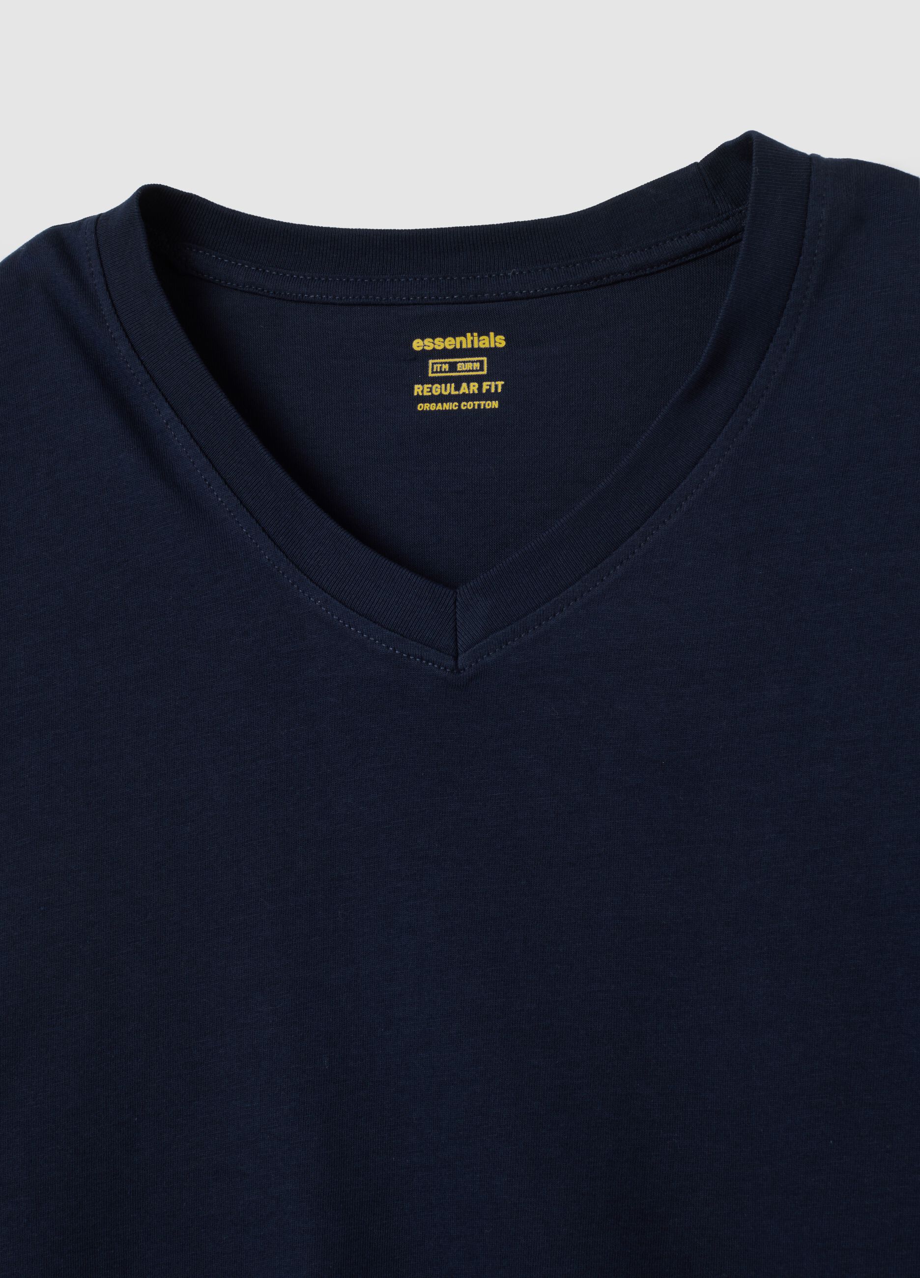 T-shirt in puro cotone blu regular fit