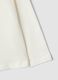 White pure organic cotton T-shirt with bow print for girls_3