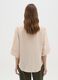 Beige blouse with V-neck and wide sleeves_2