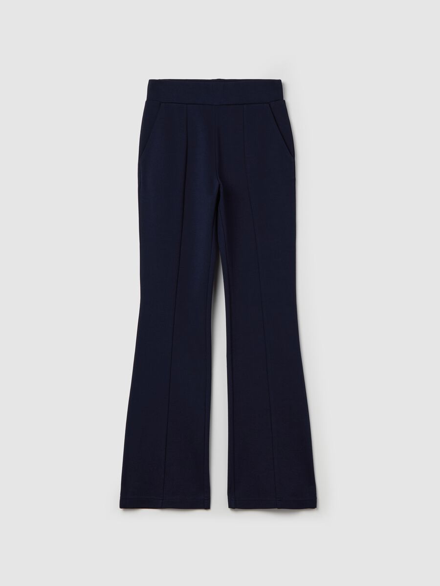 Milano-stitch leggings with raised seams_4
