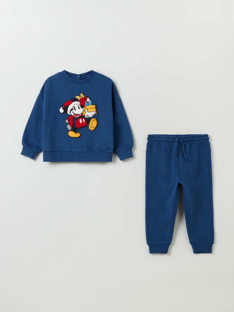 Jogging set con patch natalizia Topolino_0