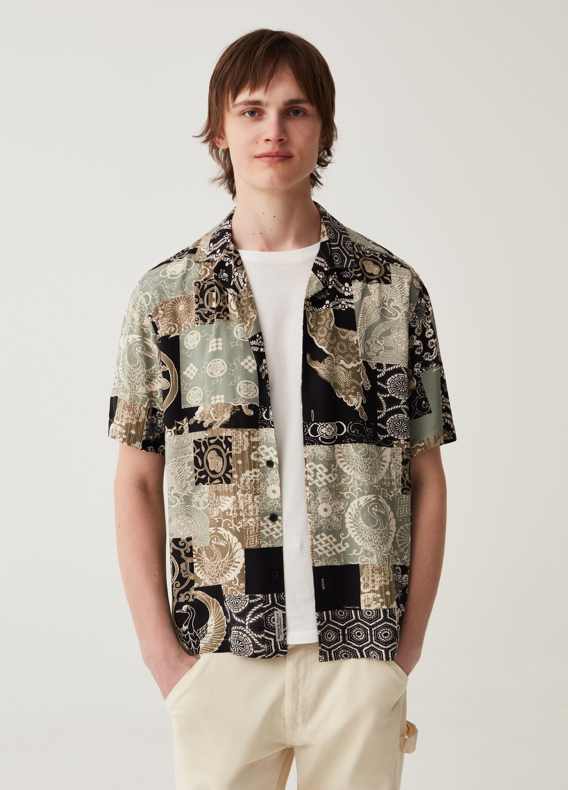 Camicia oversize in viscosa sostenibile Grand&Hills_1