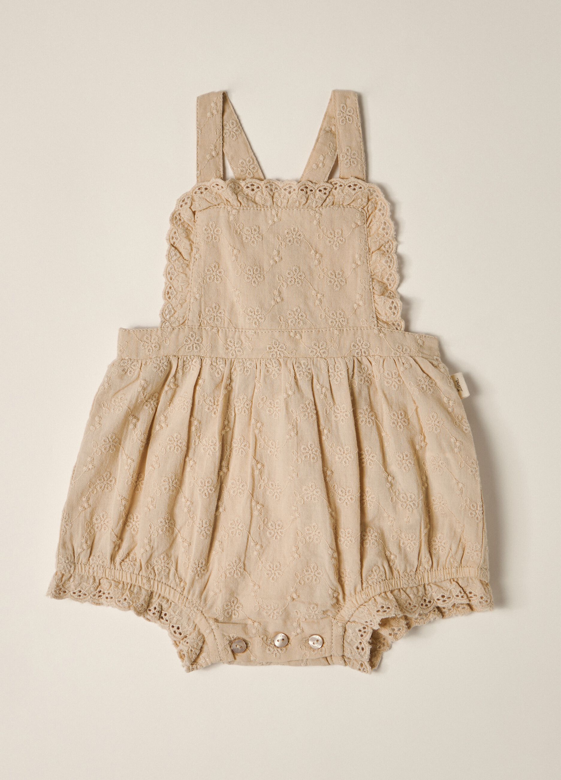 IANA Sangallo Pure Cotton Baby Romper