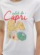 White regular fit pure cotton T-shirt_2